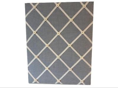 Sale Photo Thumbnail #151: Blue Gingham Bulletin Board