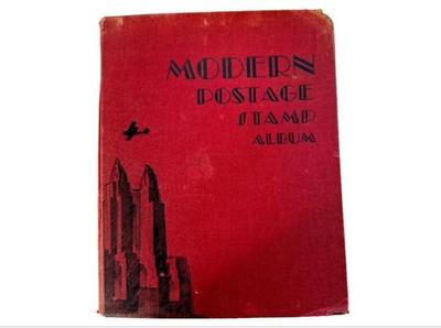 Sale Photo Thumbnail #82: Stamp Collection - Modern Postage Stamp Album, 1930 - With Stamps
