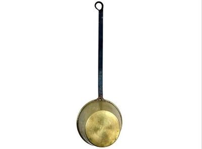 Sale Photo Thumbnail #33: Antique Brass Dipper Fireplace Iron Rattail Handle