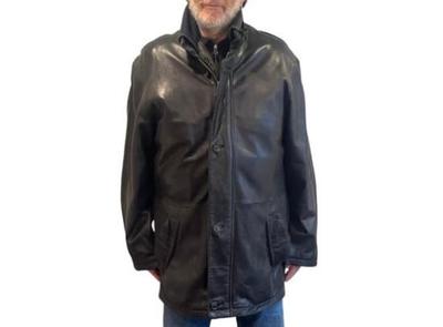 Sale Photo Thumbnail #41: Harrods Knightsbridge Leather Coat