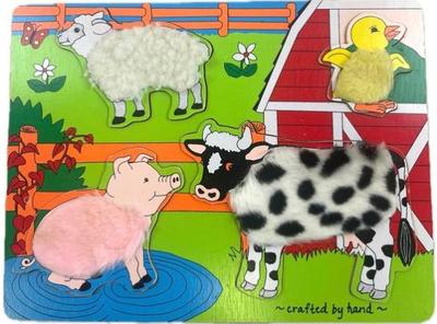 Sale Photo Thumbnail #138: Melissa & Doug Farms Friends -fuzzy Puzzle