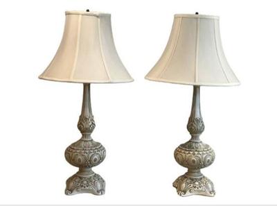 Sale Photo Thumbnail #62: Pair Of Vintage Baroque Lamps