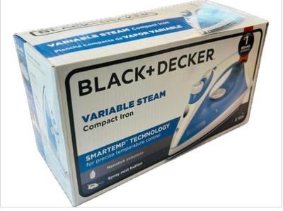 Sale Photo Thumbnail #115: Black & Decker Variable Steam Iron - With Box