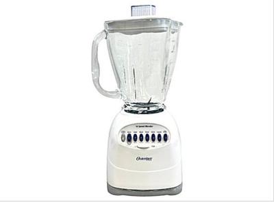 Sale Photo Thumbnail #112: Oster Osterizer 14-Speed 6644 Blender 6 Cups Glass -White Plastic - All Metal Drive