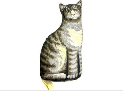 Sale Photo Thumbnail #195: "The Toy Works" Striped Tabby Cat Stuffed Fabric Kitty