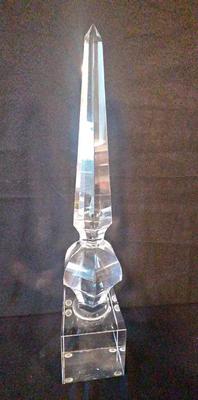 RARE CLEAR CRYSTAL OBELISK