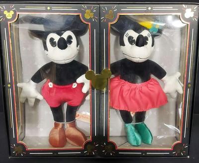 LIMITED EDITION MICKEY MOUSE & MINNIE MOUSE PLUSH DOLLS