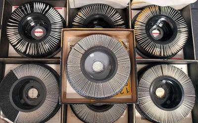 CAROUSELS OF VINTAGE SLIDES - LOT OF 7