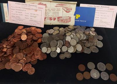 FOREIGN COINS AND PENNIES