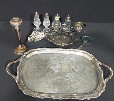 SILVER-PLATED KITCHEN/HOUSEHOLD ITEMS