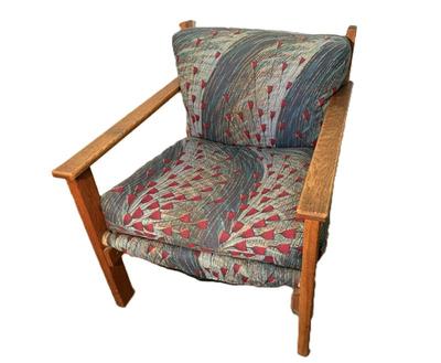 Vintage Wooden Framed Armchair 