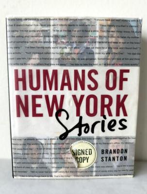 Brandon Stanton "Humans Of New York Stories" Signed 1st Ed. 