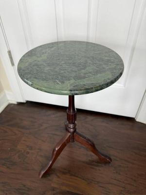 Bombay Company Green Marble Top Plant Stand 