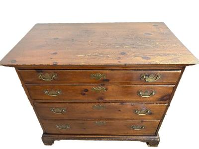 Vintage Pine Shop Original Chest (2 Of 2) 