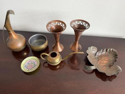 Grouping Of Copper Vases & More 