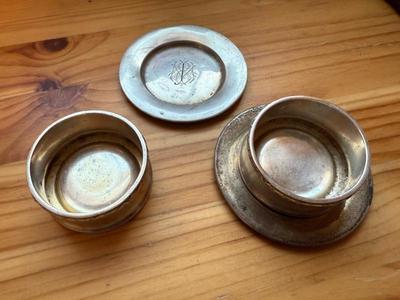 Sterling Silver Salt Cellars & Butter Pat Dishes 