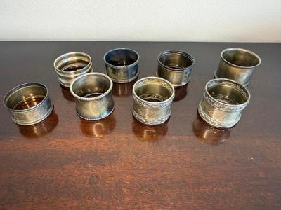 Grouping Of Sterling & Silverplate Napkin Rings