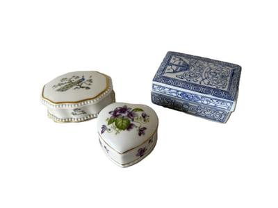 Trio Of Porcelain Boxes 