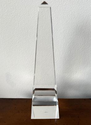 Clear Art Glass Obelisk Baccarat? 