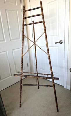 Antique Burnt Bamboo Easel 