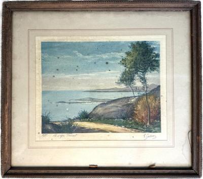 Rene Lorrain (French 1873-1949) "Le Cap Ferrat" Lithograph 