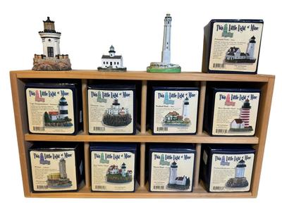 DM524 - This Little Light Of Mine Lighthouse Figurines With Display Shelf