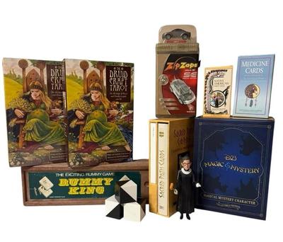 DM508 - Mixed Lot of Games, Tarot Decks, Books and Collectibles