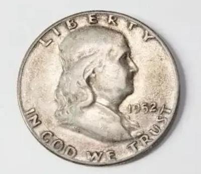 1952 franklin silver half dollar lot b)