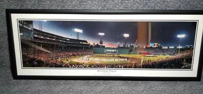 Panoramic photo all century players fenway park 1999
