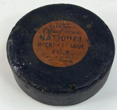 Nhl puck from 50s or ‘60s