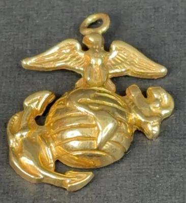 14k usmc pendant