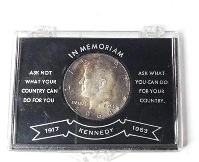 1964 silver kennedy half dollar