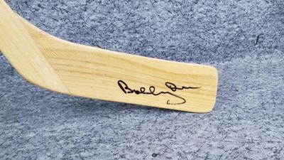 Autographed bobby orr hockey stick
