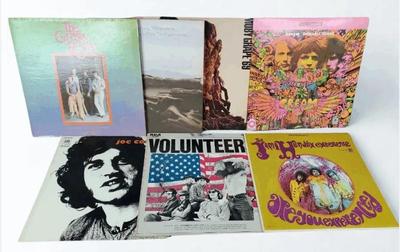 60s albums hendrix, joe cocker, moby grape, cream +