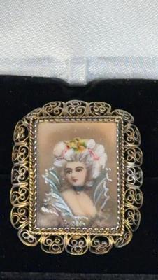 800 silver brooch pendant