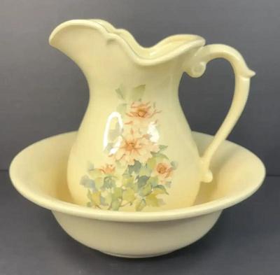 Washing pitcher and basin