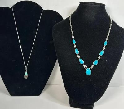 Turquoise & Silver Necklaces
