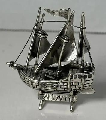 Miniature Nina 925 Silver Ship 