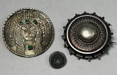 Egyptian & Themed Silver Brooches