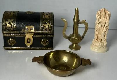 Miniature Treasure Box & South Asia Collectibles 