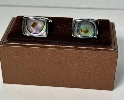 Abalone Inlay Men’s Cuff Links