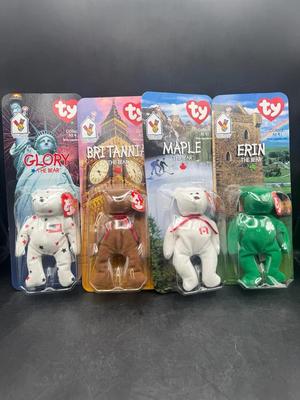 1999 McDonald's Ty Teenie Beanie Babies International Bears