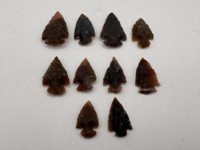 Rootbeer Chert/Flint Arrowheads