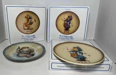 Goebel Hummel 1983 & 1984 Collector Plates