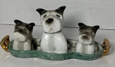Occupied Japan Vintage Dog Salt & Pepper Set
