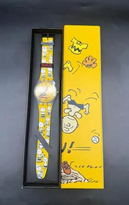 Vintage Swatch Peanuts Charlie Brown Watch w/ Original Box 