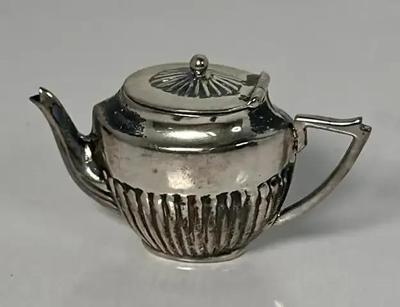 Silver Miniature Victorian Teapot