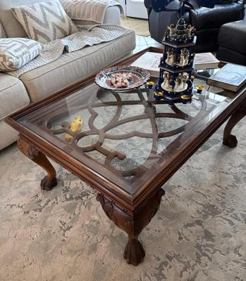 Sale Photo Thumbnail #36: Chippendale style coffee table