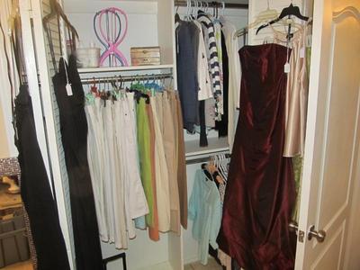 Sale Photo Thumbnail #59: Ladies' boutique with blouses, tops, dresses, pants, casual items, jeans, designer purses, belts, shoes, hats, and more. We also have an incredible selection of cosmetics and more—as well as sewing items and a Singer Sewing Machine.