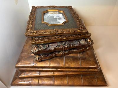 Ornate Gilt & Bamboo Style Picture/Art Frames